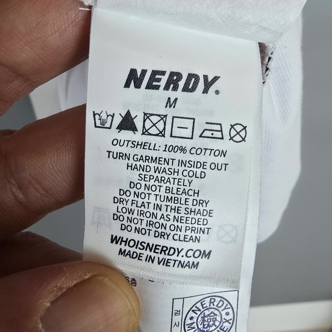 널디 NERDY 그래픽 프린팅 오버핏 반팔티 화이트 M 상품이미지6