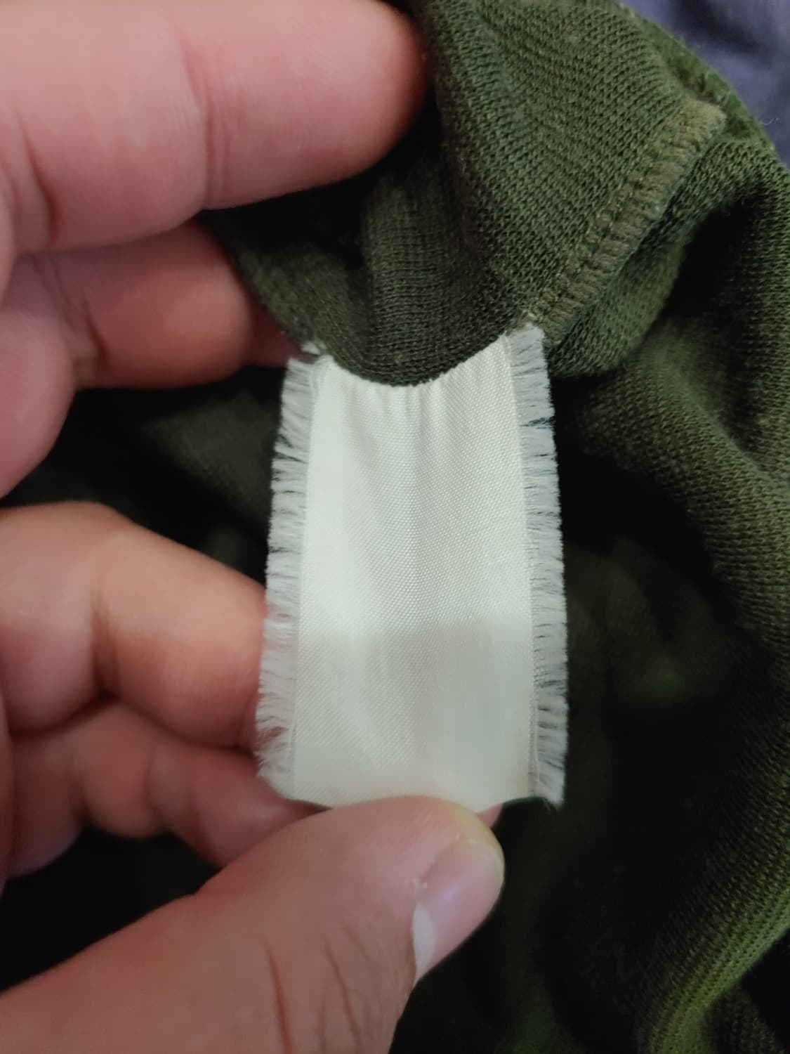 [S] 베이프 미니사루 코튼 져지 올리브색 상품이미지4