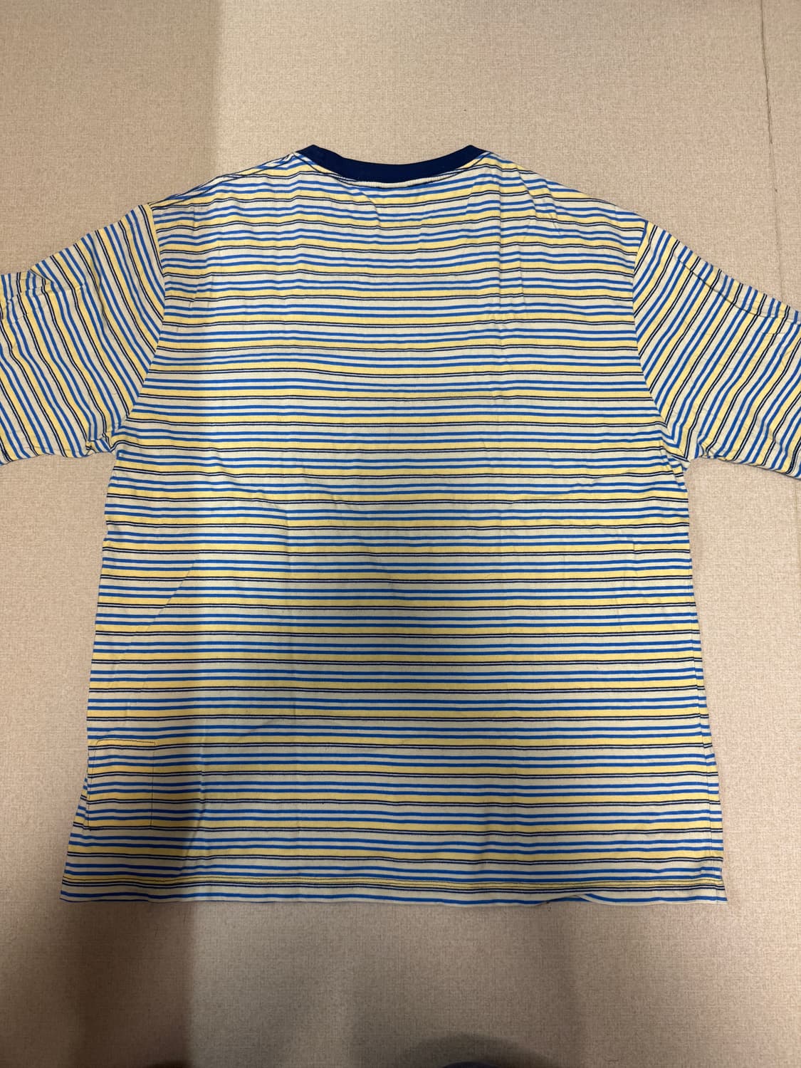 카키스 Washed Border S/S Tee Yellow, XL 상품이미지3