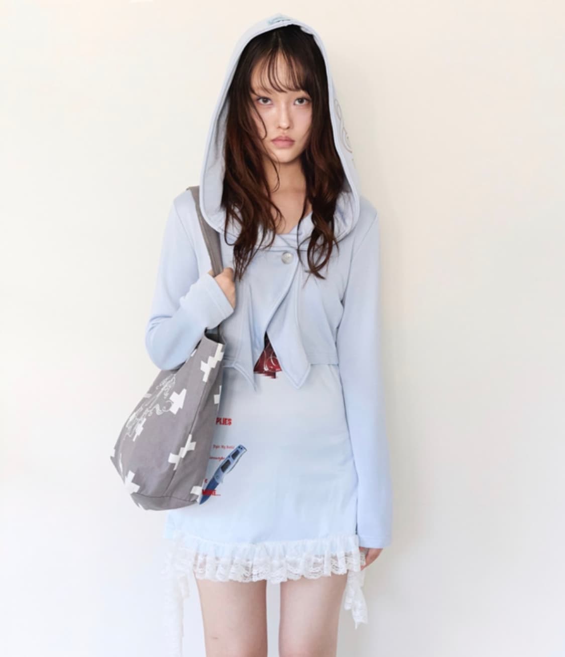 혼쿄 후드 자켓 Shiny Stone Hooded Jacket- Pale 상품이미지2