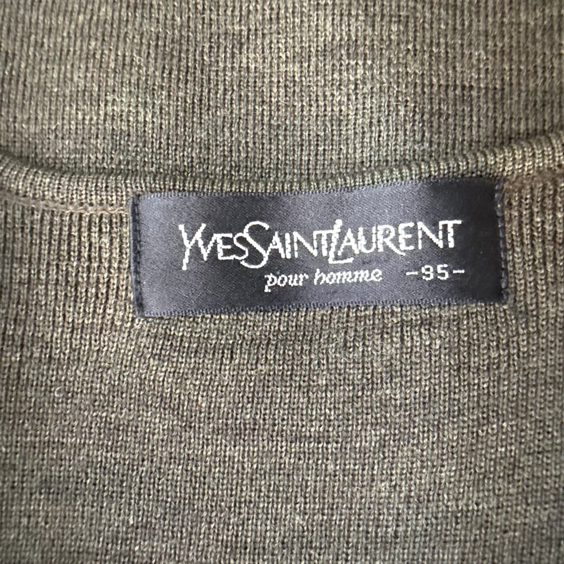 95 입생로랑 브라운 브이넥 니트 베스트 0331T 상품이미지3