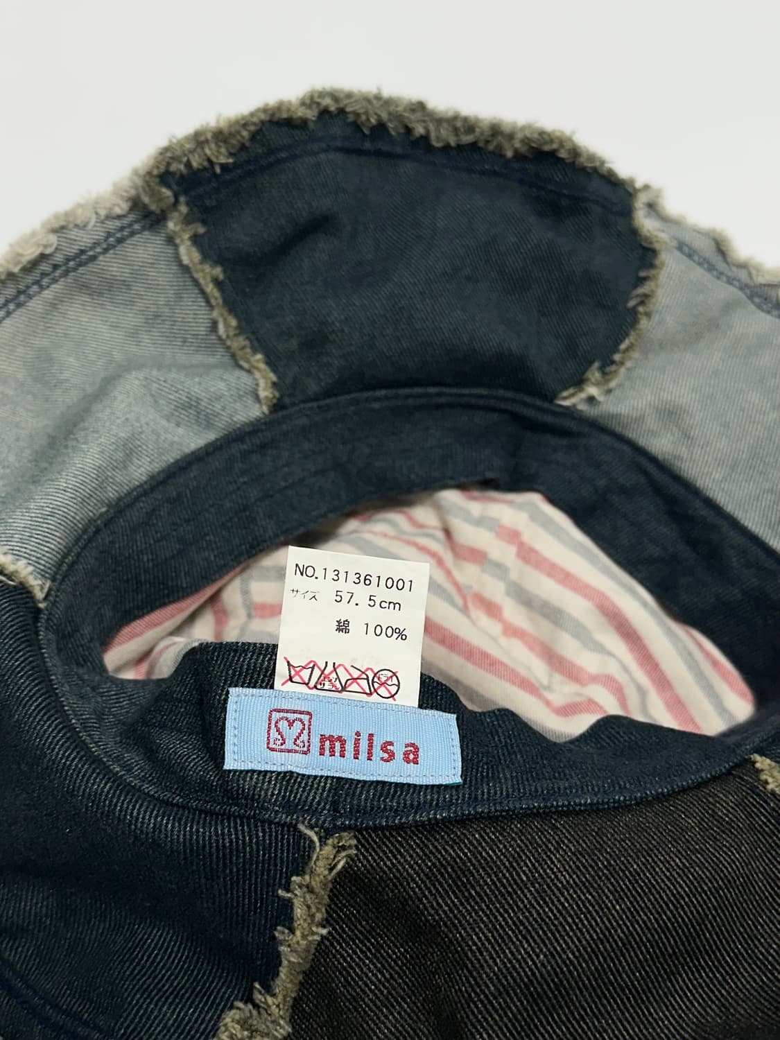 milsa 일본빈티지 패치워크 데님 버킷햇 상품이미지8