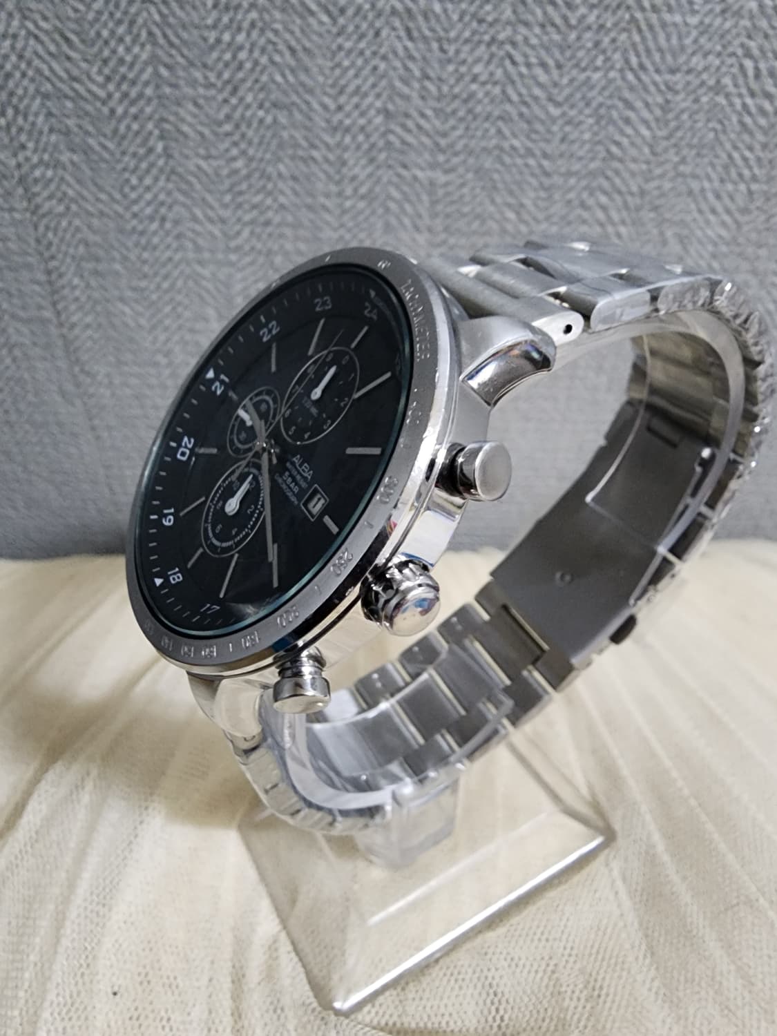 세이코 알바 메탈 크로노그래프 시계 상품이미지3