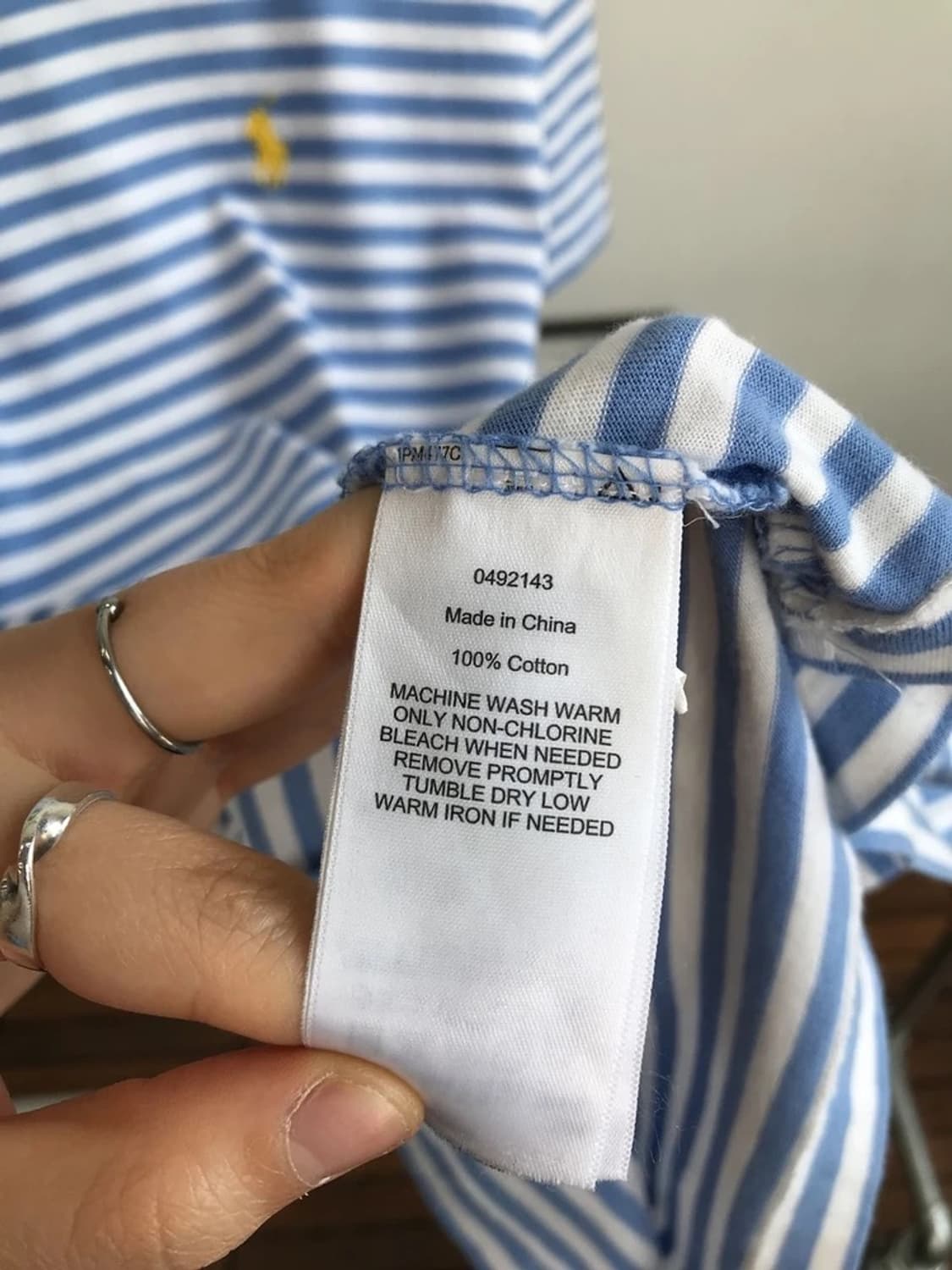 Polo Ralph Lauren Stripe Navy Tee 상품이미지9