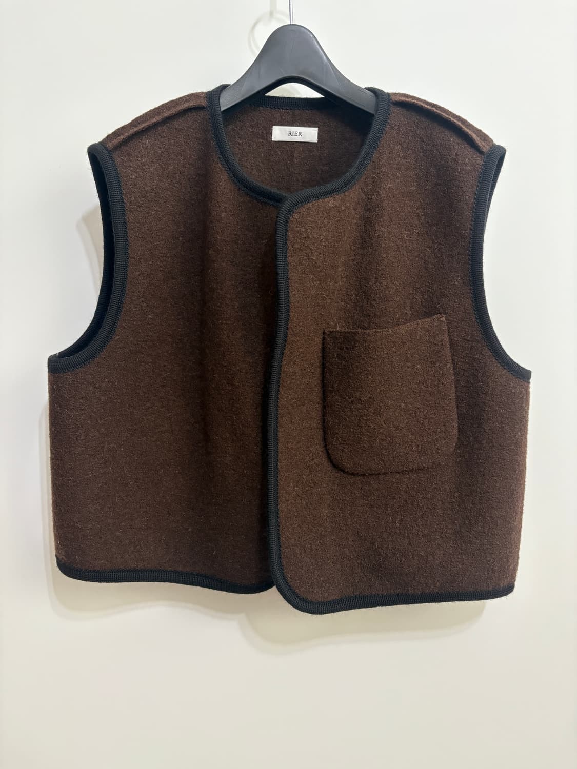 리에르 RIER / 워커 울 베스트 브라운 / XL 상품이미지1