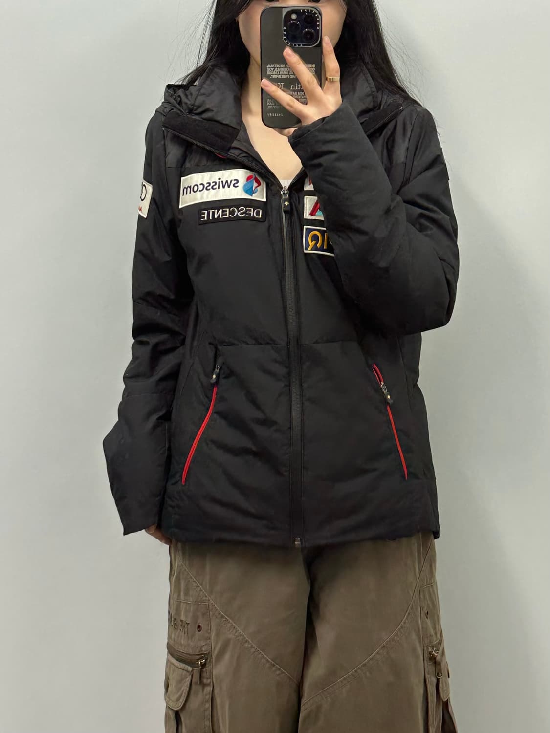 데상트 아우디 스위스 스키팀 덕다운 패딩 상품이미지1