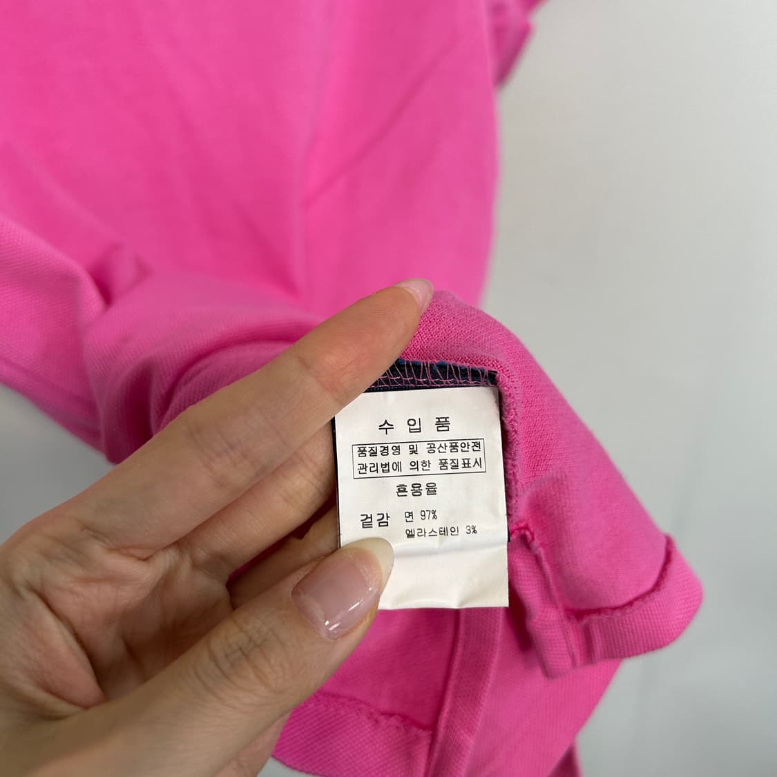 폴로 랄프로렌 핑크 반팔 카라티 M  상품이미지4
