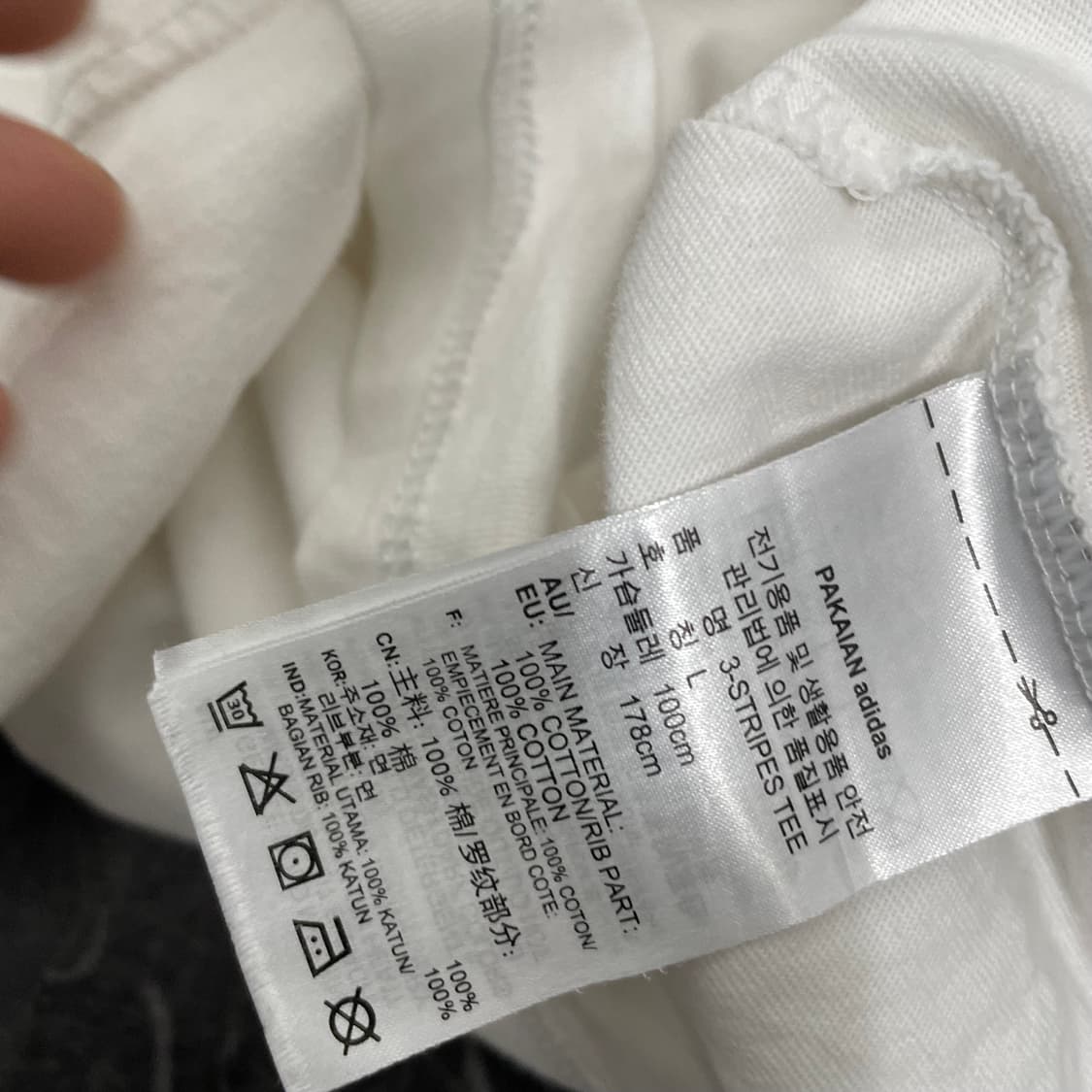 아디다스 삼선 파이어버드 화이트 반팔 티셔츠 상품이미지9