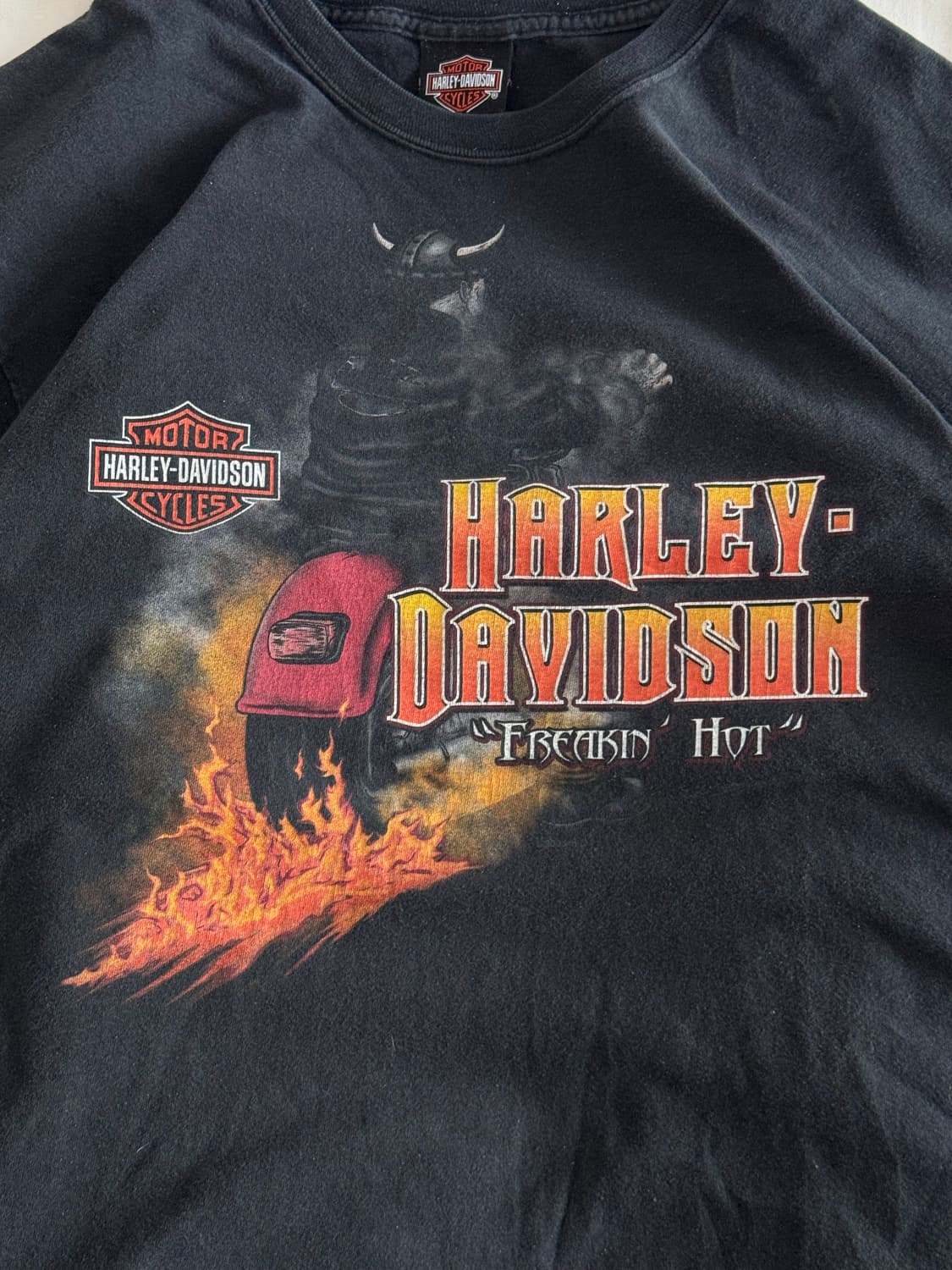 [L] 90s-00s 빈티지 할리데이비슨 freakin hot 티셔츠 상품이미지2