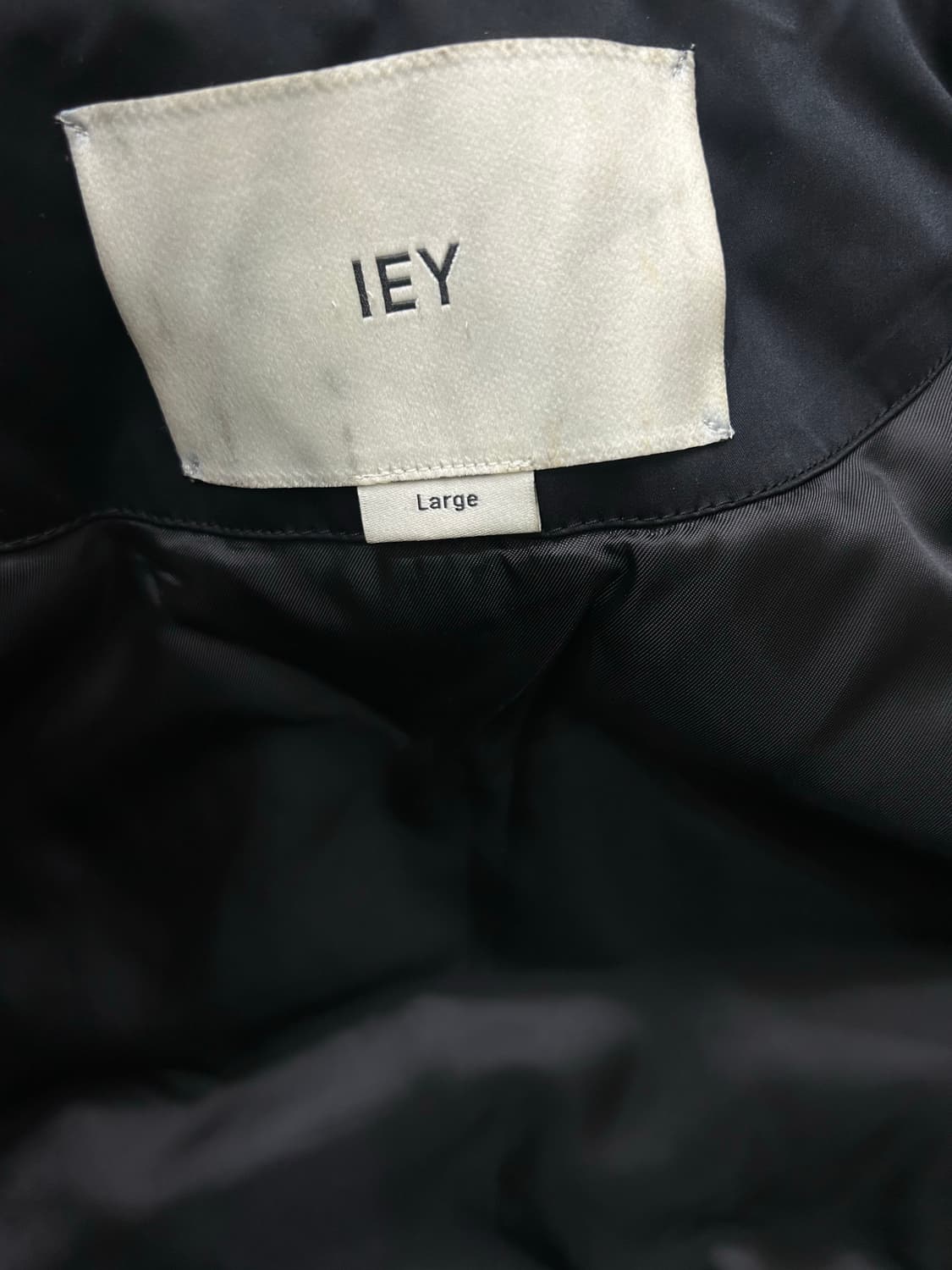 [L]IEY 2Way MA-1 후드 패딩자켓/블랙 상품이미지6