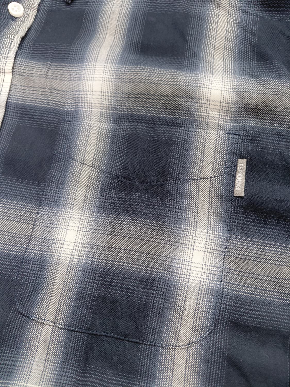 에스피오나지 옴브레 체크 셔츠 M 상품이미지3