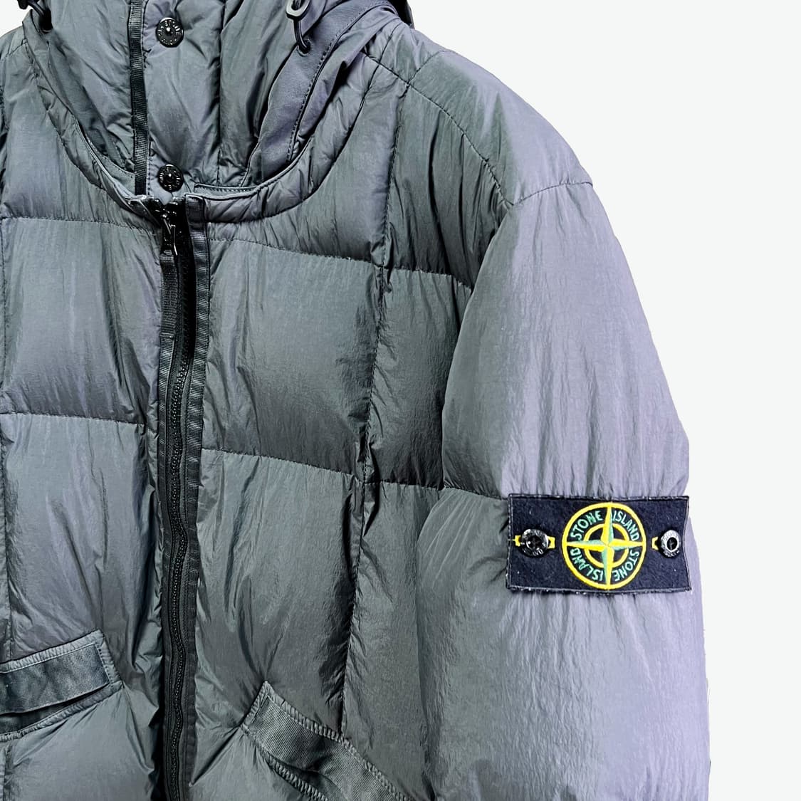 [L] 스톤아일랜드 크링클랩스 후드 패딩 상품이미지3