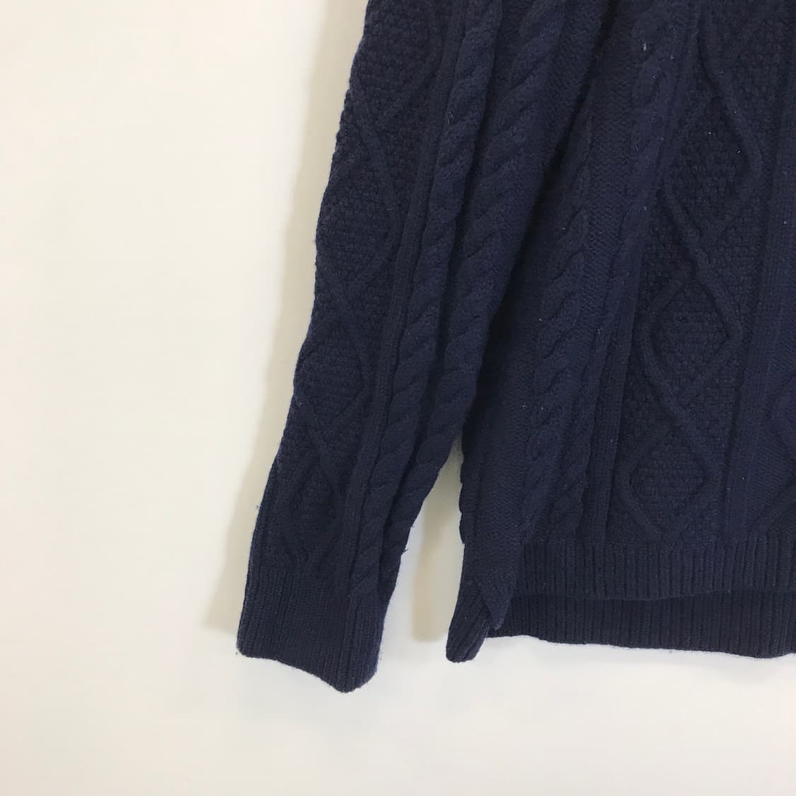 빈폴 헤비울 케이블니트 네이비 [105사이즈] 상품이미지3