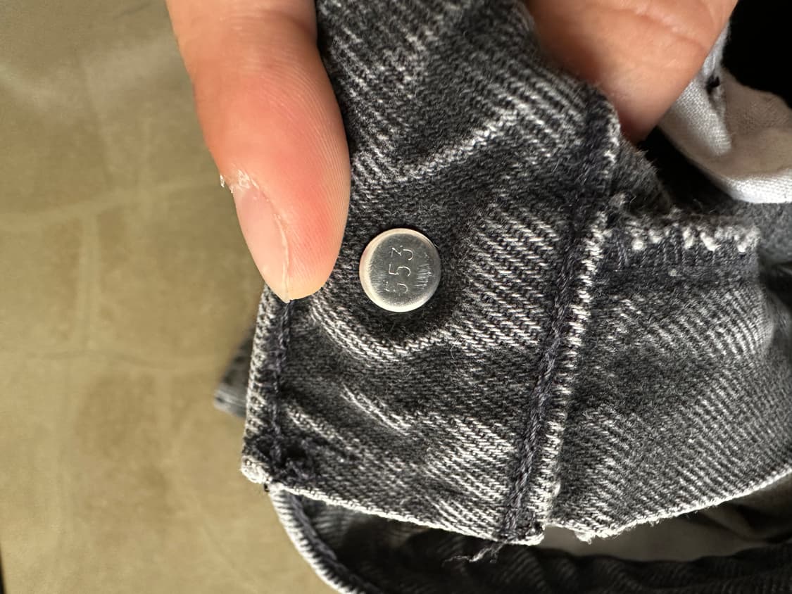 90s Levi’s 550 USA Made Black Denim w28 상품이미지5