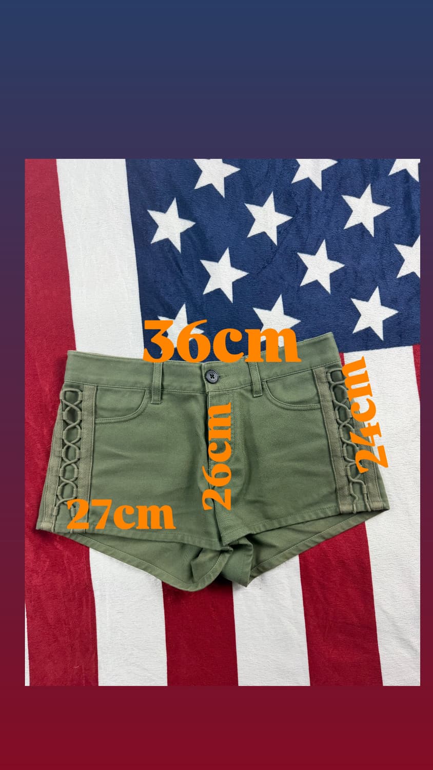 쟈딕앤볼테르 정품 사이드 레이스업 쇼츠 카키 34 상품이미지5