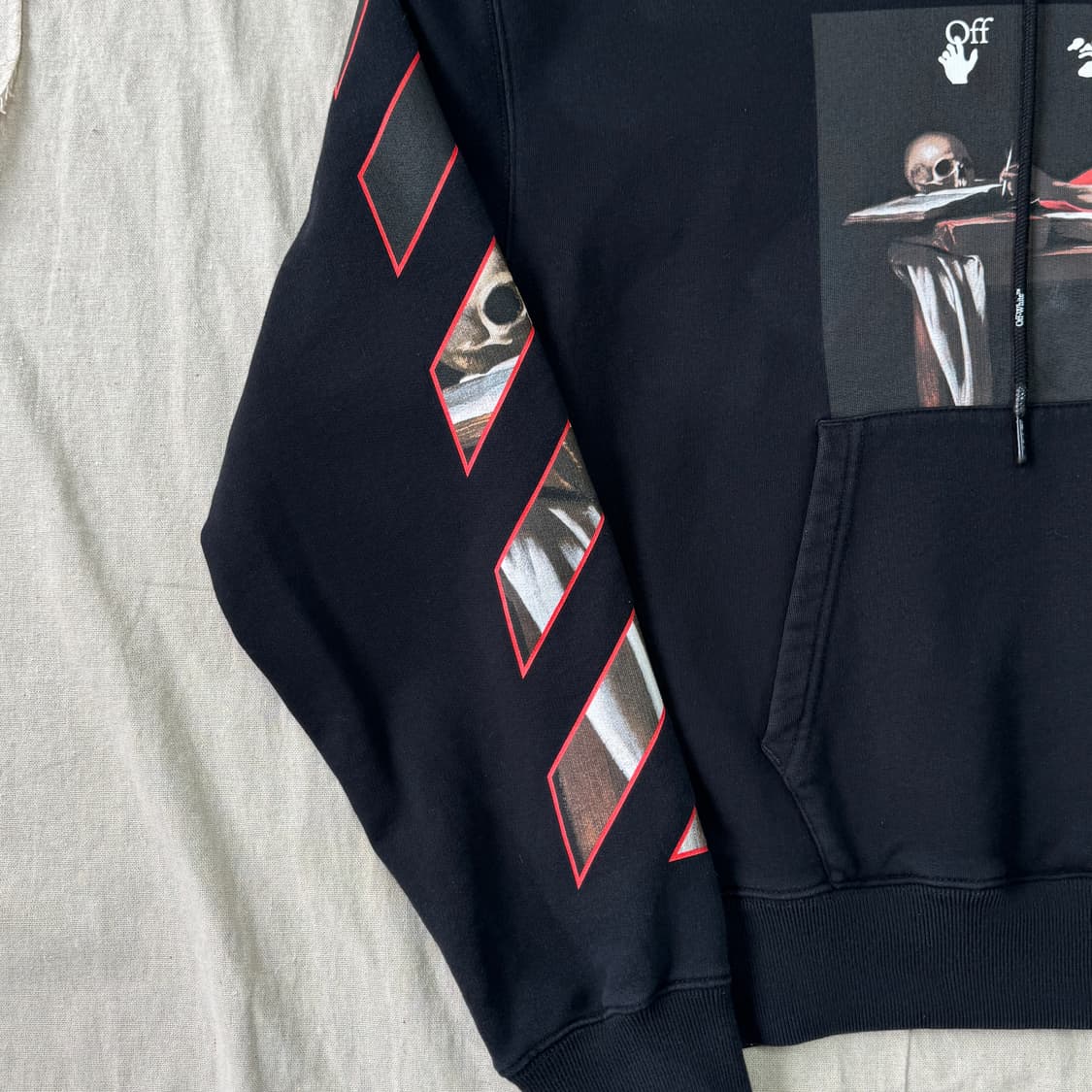 오프화이트 에로우 카라바조 후드 M 상품이미지3