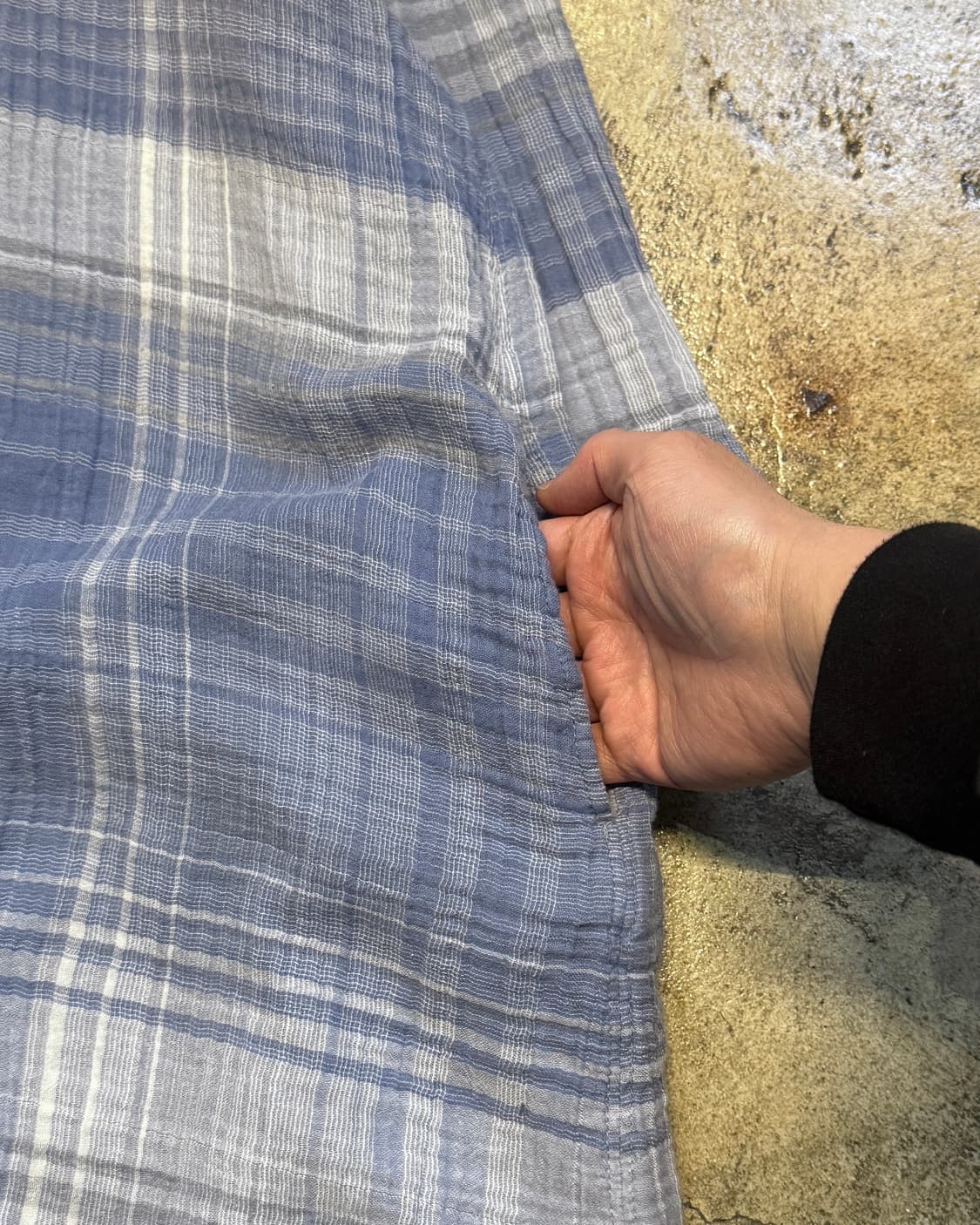 44-55 ) Plantation Crinkled Check Dress 상품이미지6