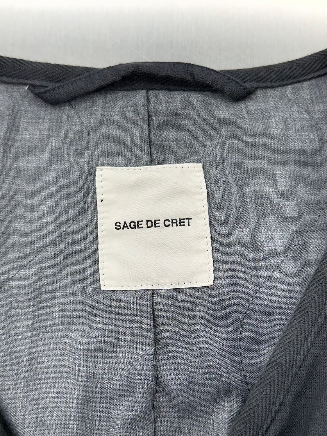 세이지 드 크레트 24ss 패치워크 논카라 코튼 자켓 상품이미지7