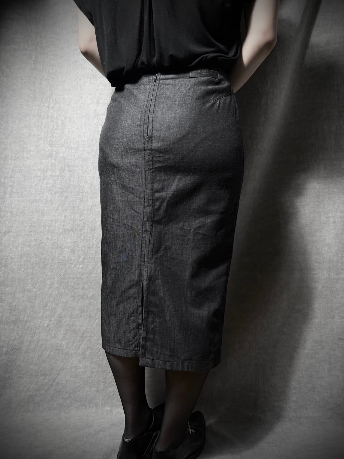 Gucci by Tom Ford Denim Slit Midi Skirt  상품이미지2