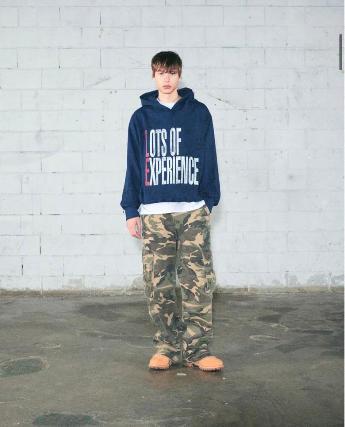 LEKIM LE 페인티 후드티 (네이비) 상품이미지2