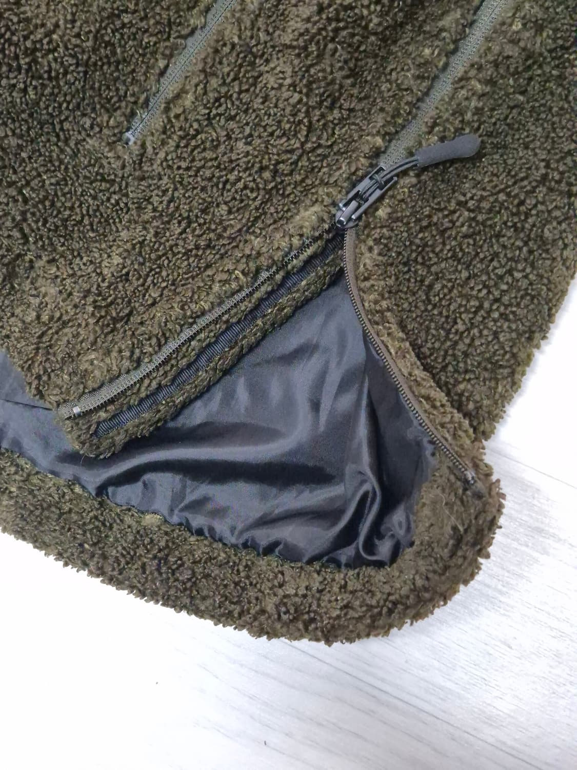 자라 헤비 아노락 플리스 아우터 L 상품이미지7