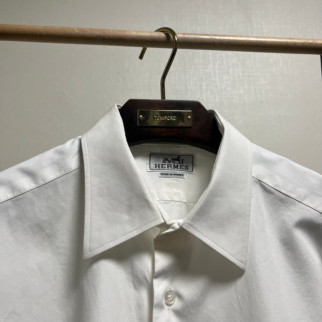 정품 42) 에르메스 코튼 드레스 셔츠 100~105 상품이미지2