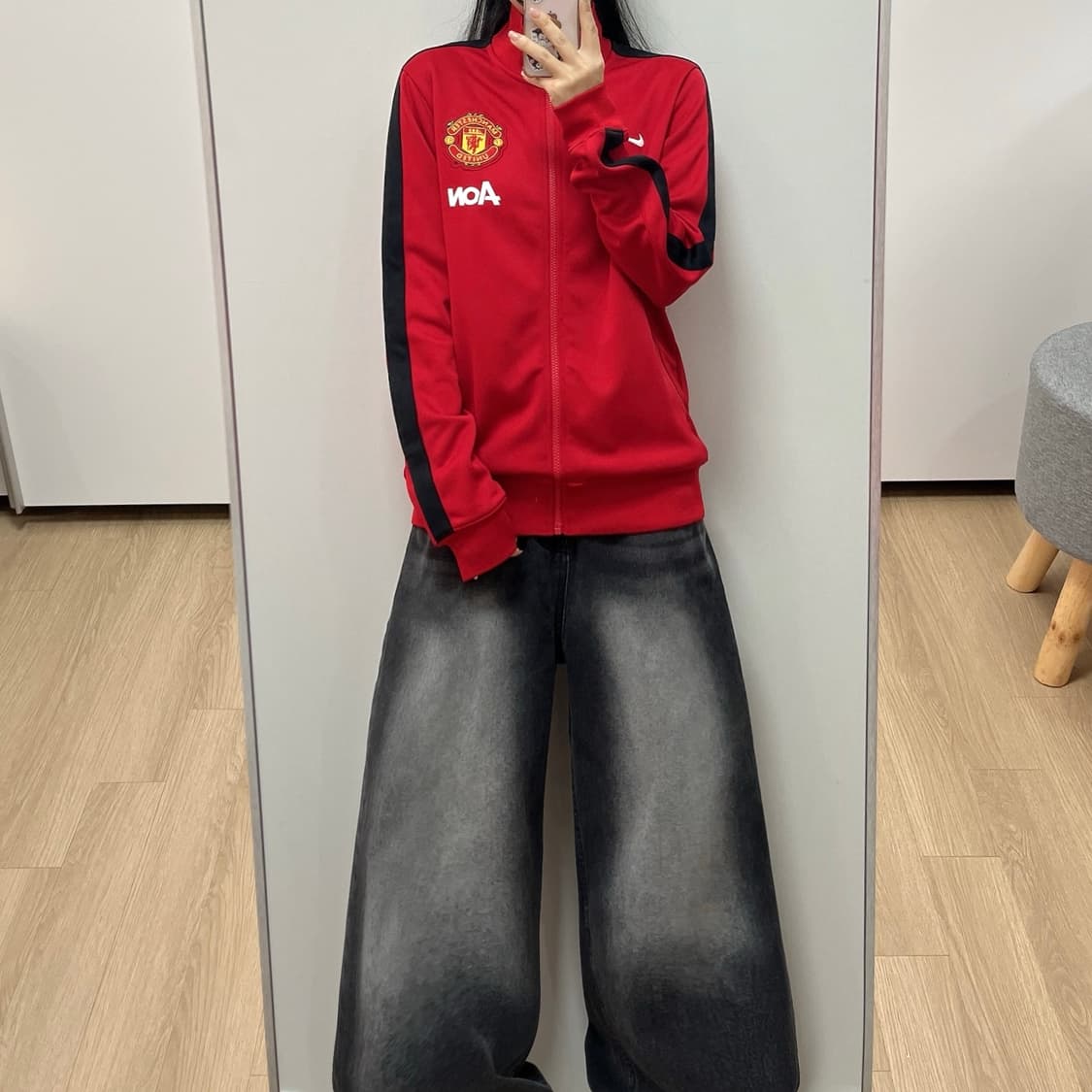 나이키 맨체스터 유나이티드 AON 레드 트랙탑 져지 상품이미지1