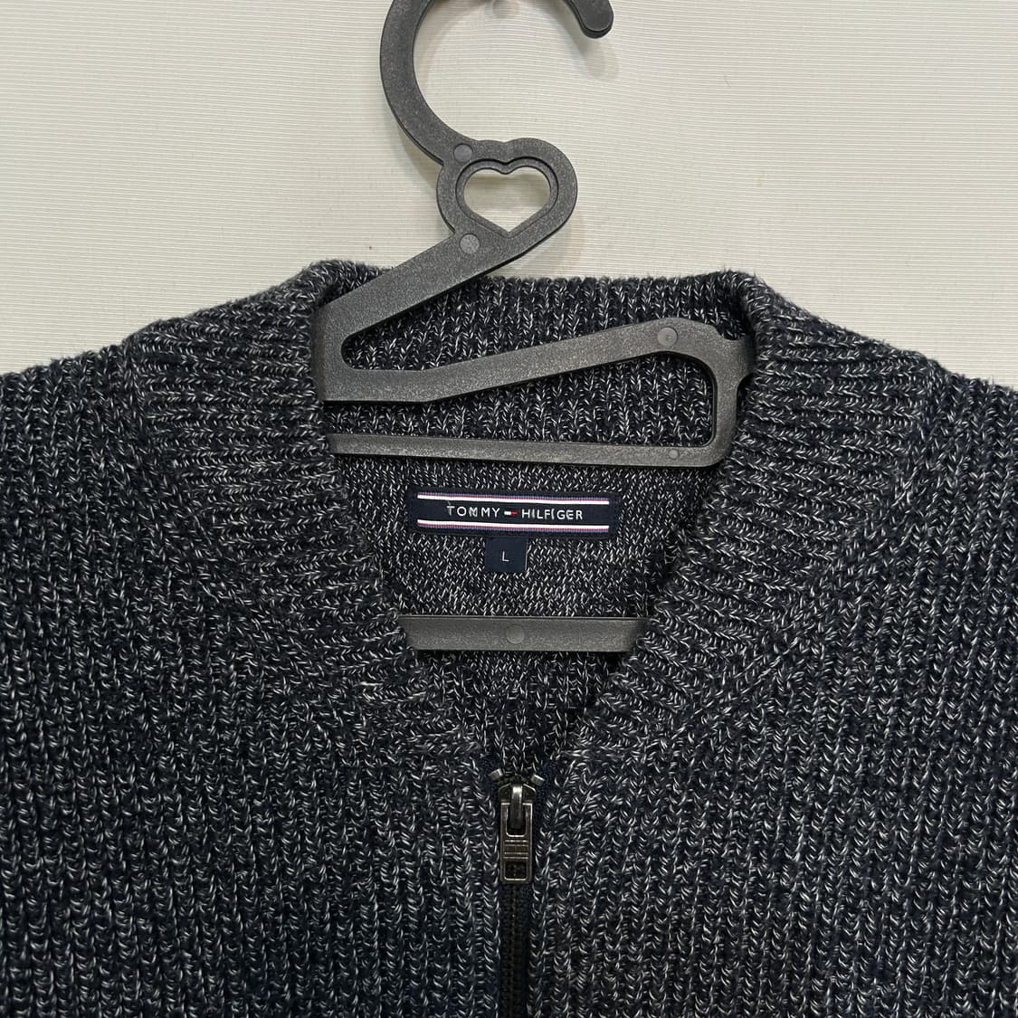 타미힐피거 남성 니트 풀집업 가디건 L  상품이미지2