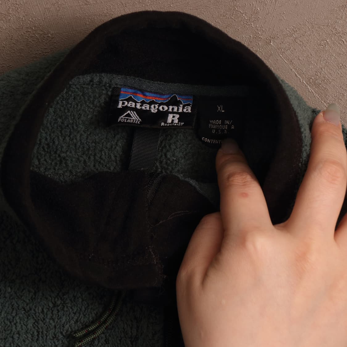 90's 파타고니아 USA 컨텐츠오버 플리스 집업 A1698 상품이미지3