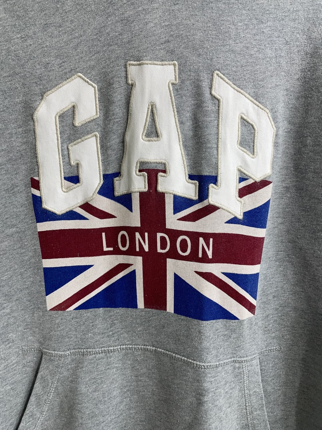 🇬🇧 갭 런던 유니언잭 그레이 후드티 상품이미지4