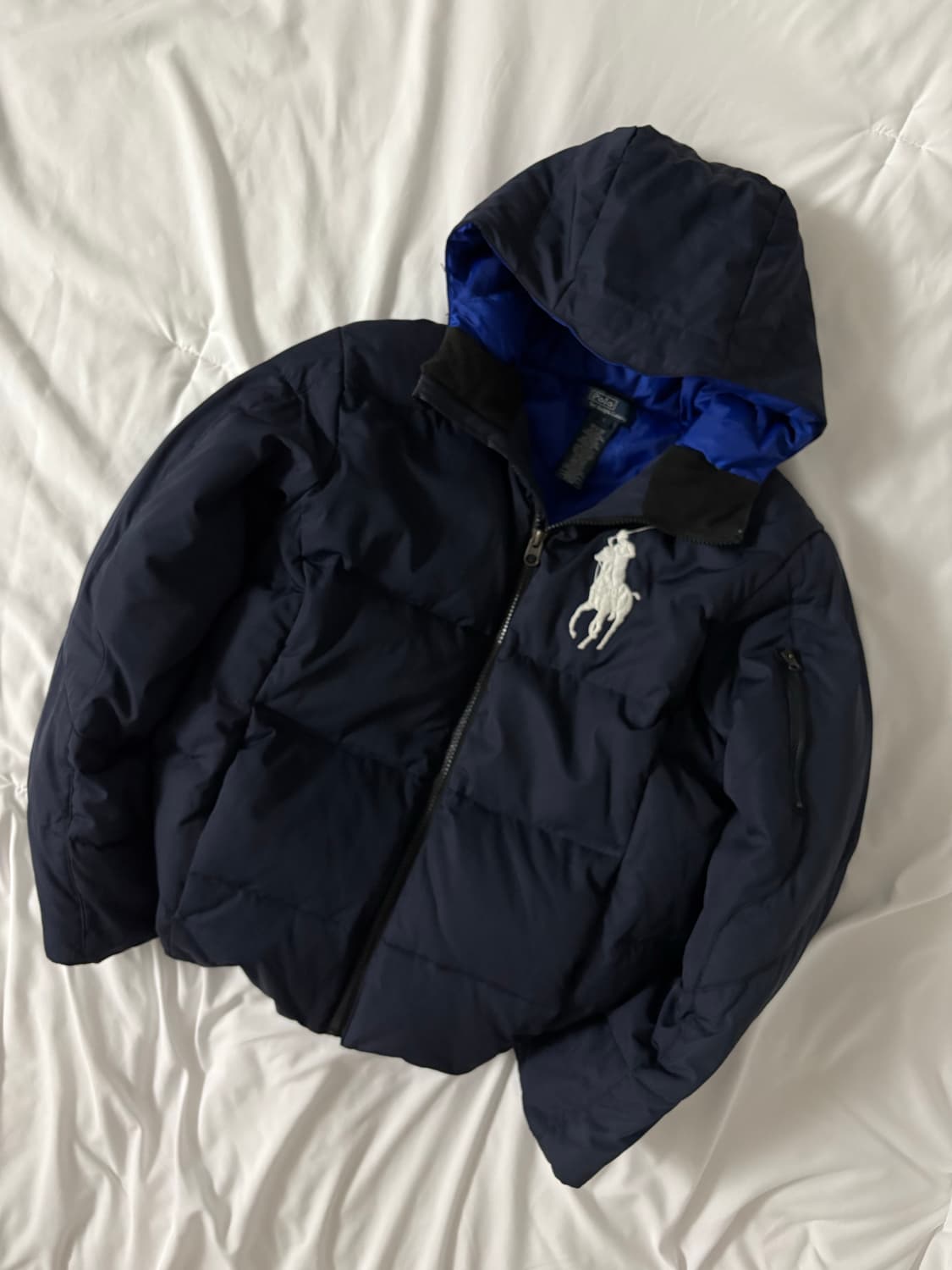 폴로 빅포니 패딩 네이비 S 상품이미지2