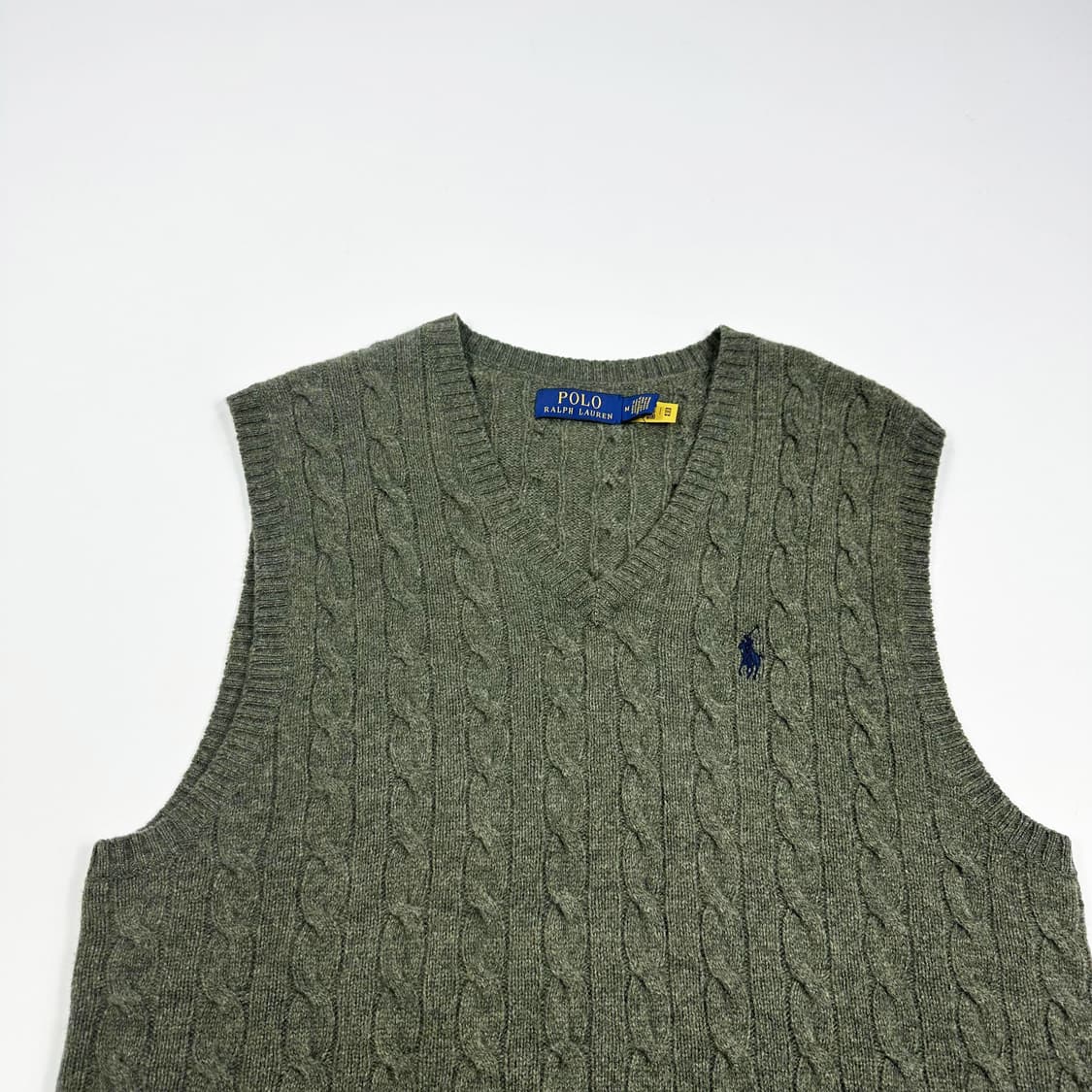 폴로 랄프로렌 신형 클래식 케이블 니트 조끼 M 상품이미지2