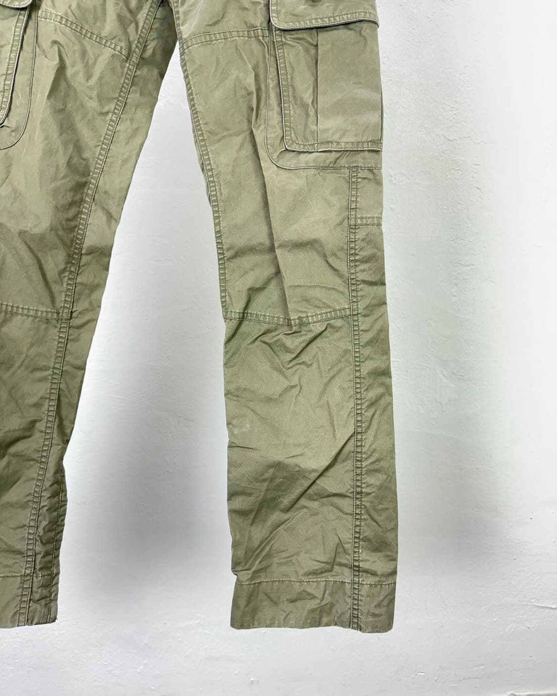디젤 가먼트 워시드 그린 버튼 플라이 워크 카고 팬츠 상품이미지5