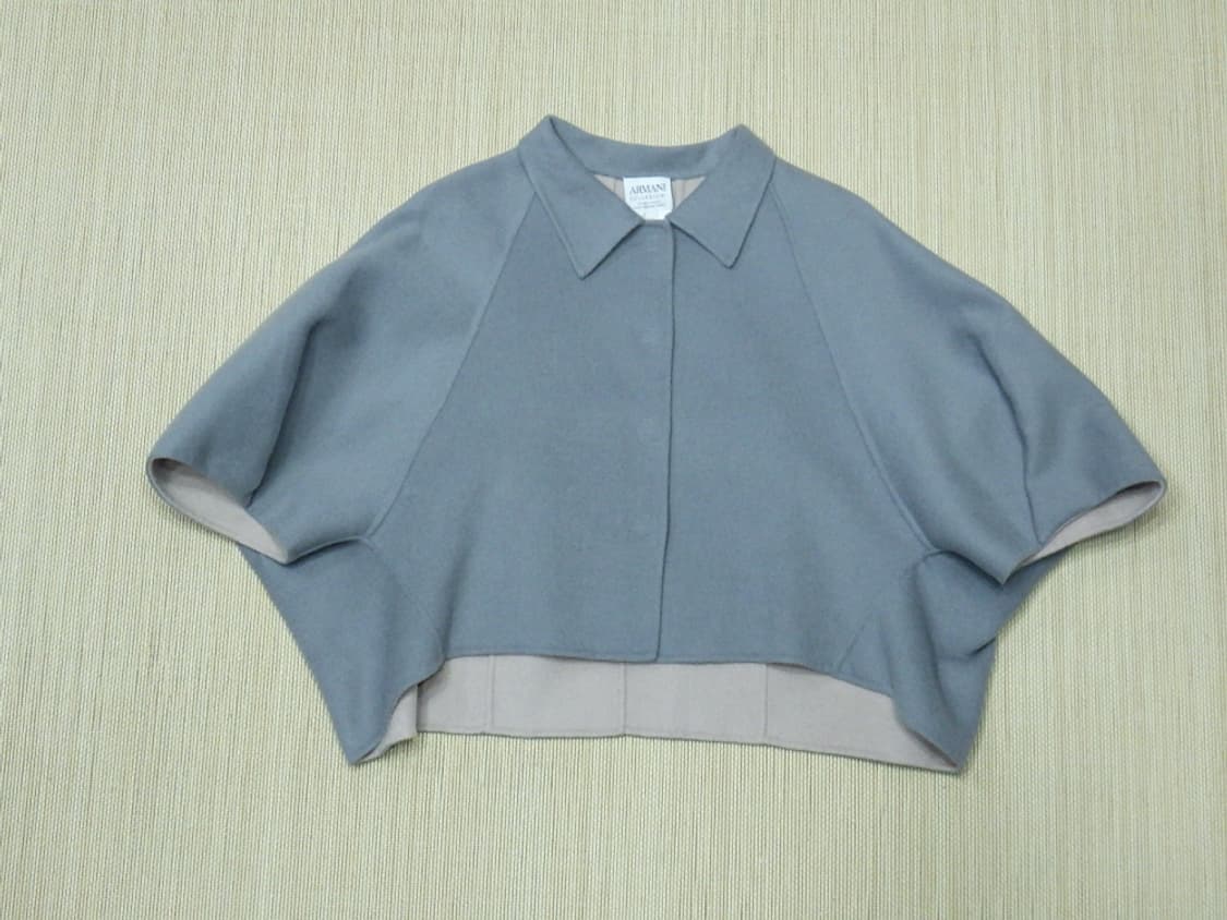 (85) 아르마니꼴레지오니 울 캐시미어 판초 숏자켓 상품이미지3