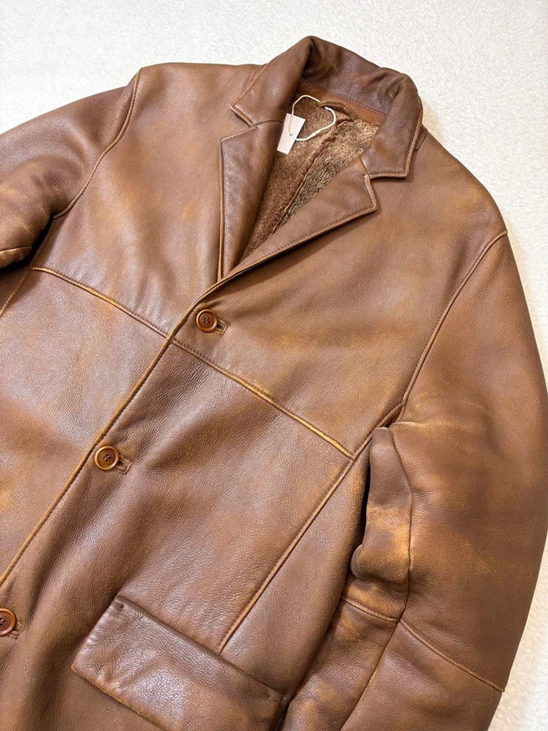 휴고보스 00's 양가죽 무스탕 롱 코트 pn6163 상품이미지2