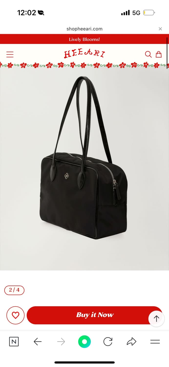 히어리 세이지 나일론 스퀘어백  상품이미지1