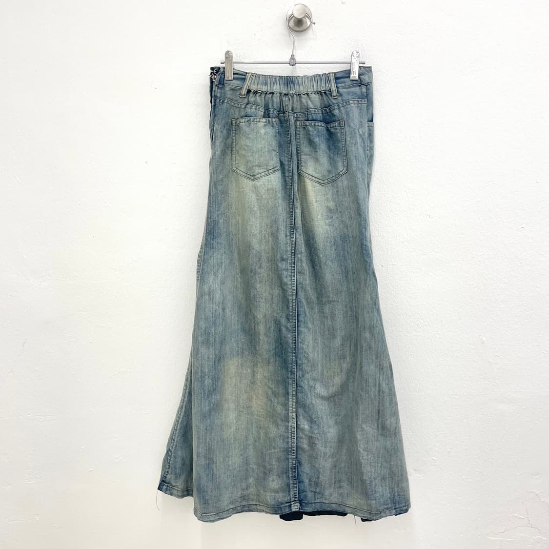 corset vintage wash denim skirt 상품이미지2