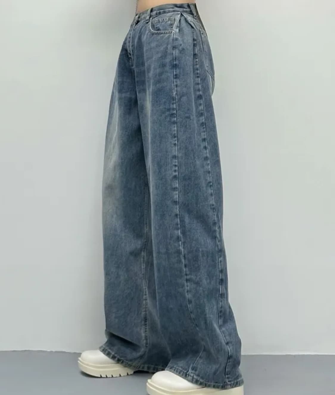 에이블리 선데이이브닝 벌룬핏 와이드 데님팬츠 청바지 충청 상품이미지2