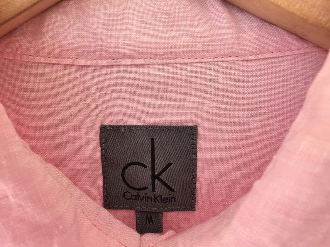 CK 핑크 리넨셔츠 상품이미지5
