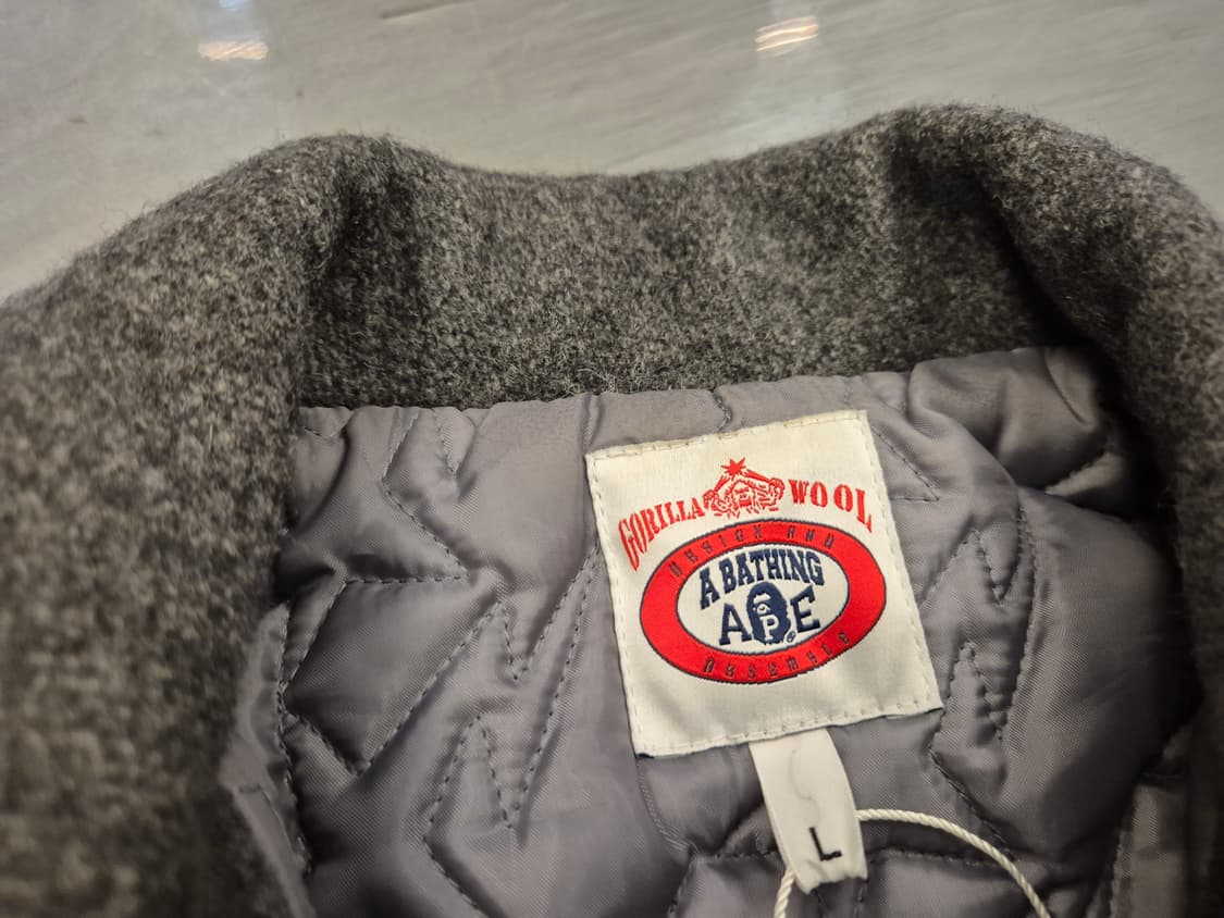 00s BAPE GORILLA 울 자켓 상품이미지5