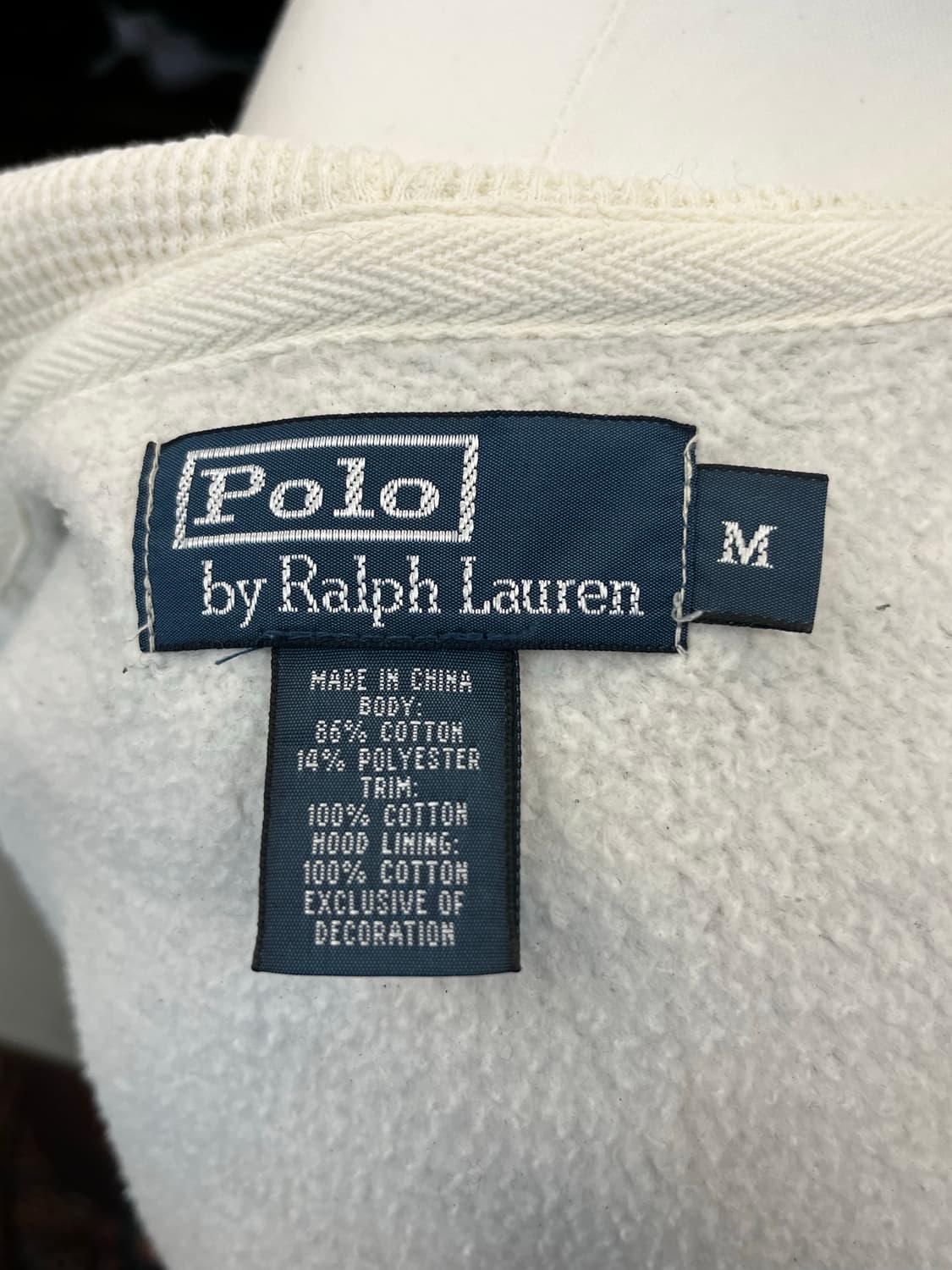 90's 폴로 랄프 로렌 써멀 후드 집업 그레이 상품이미지6