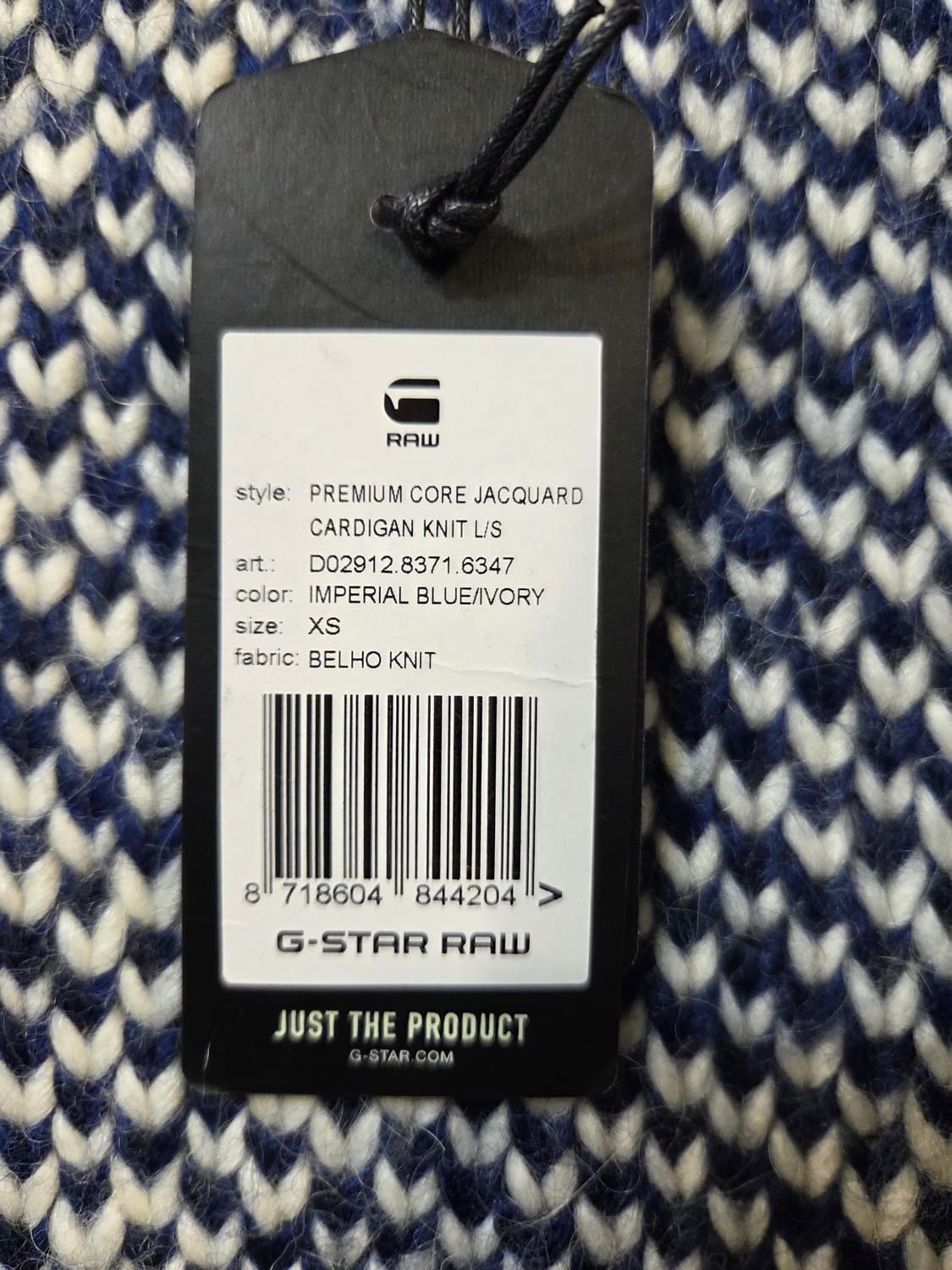 시스템옴므 네이비 패턴 가디건(XS) 상품이미지6