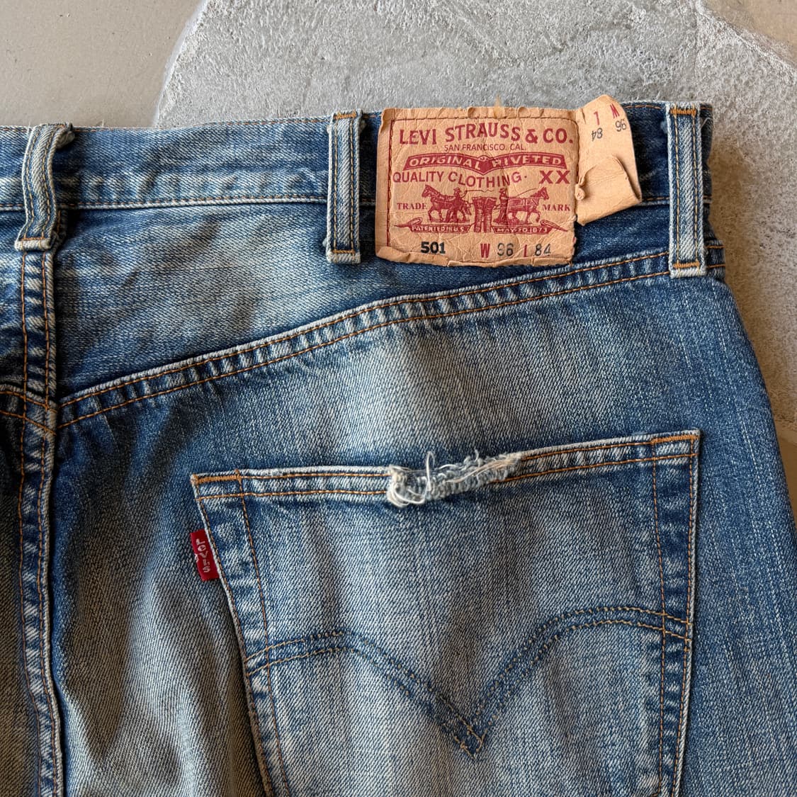 97s 리바이스 501 데님 팬츠 상품이미지7