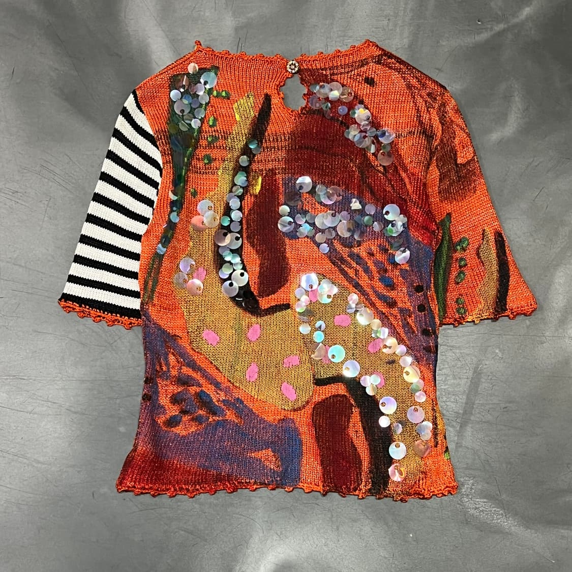  크리스찬 라크루아 컬러블록 하프 니트 y15790 상품이미지2