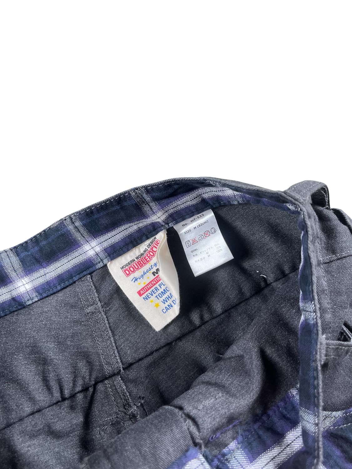 Vintage 더블 웨이스트 코튼 팬츠  상품이미지3