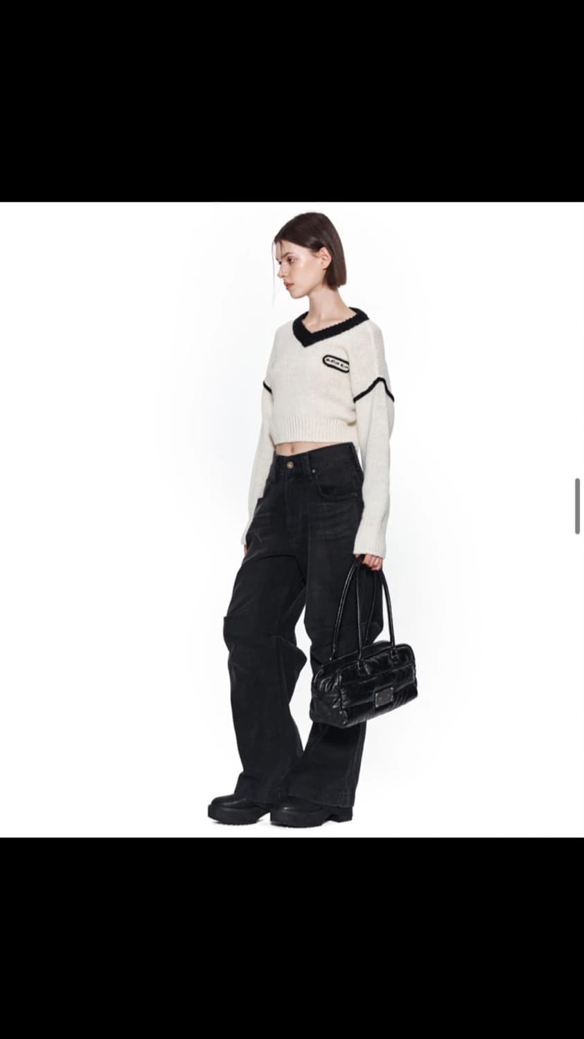 공홈품절, 정가 거의 18만원) 마뗑킴 V넥 니트, 아이보리(택달린 새상 상품이미지2