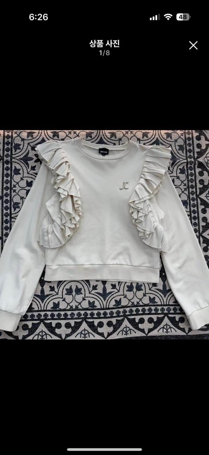 justcavalli 저스트가발리 러플 스웨트 상품이미지2
