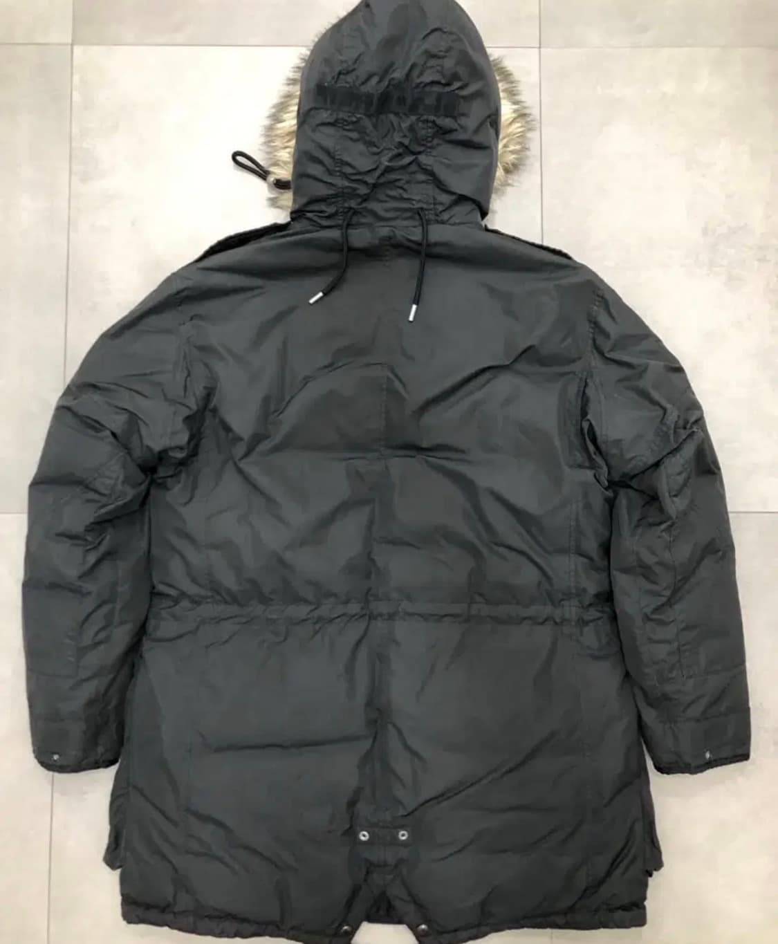 폴로 랄프로렌 N3B 덕다운 파카 L 밀리터리 피쉬테일 점퍼 블랙 상품이미지6