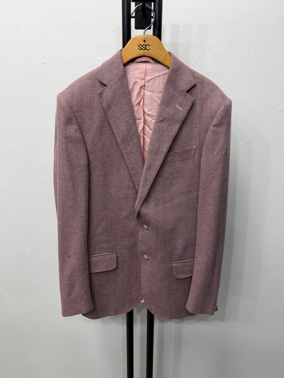 정품) S.T 듀퐁 헤링본 더블 브레스티드 자켓 46 상품이미지1