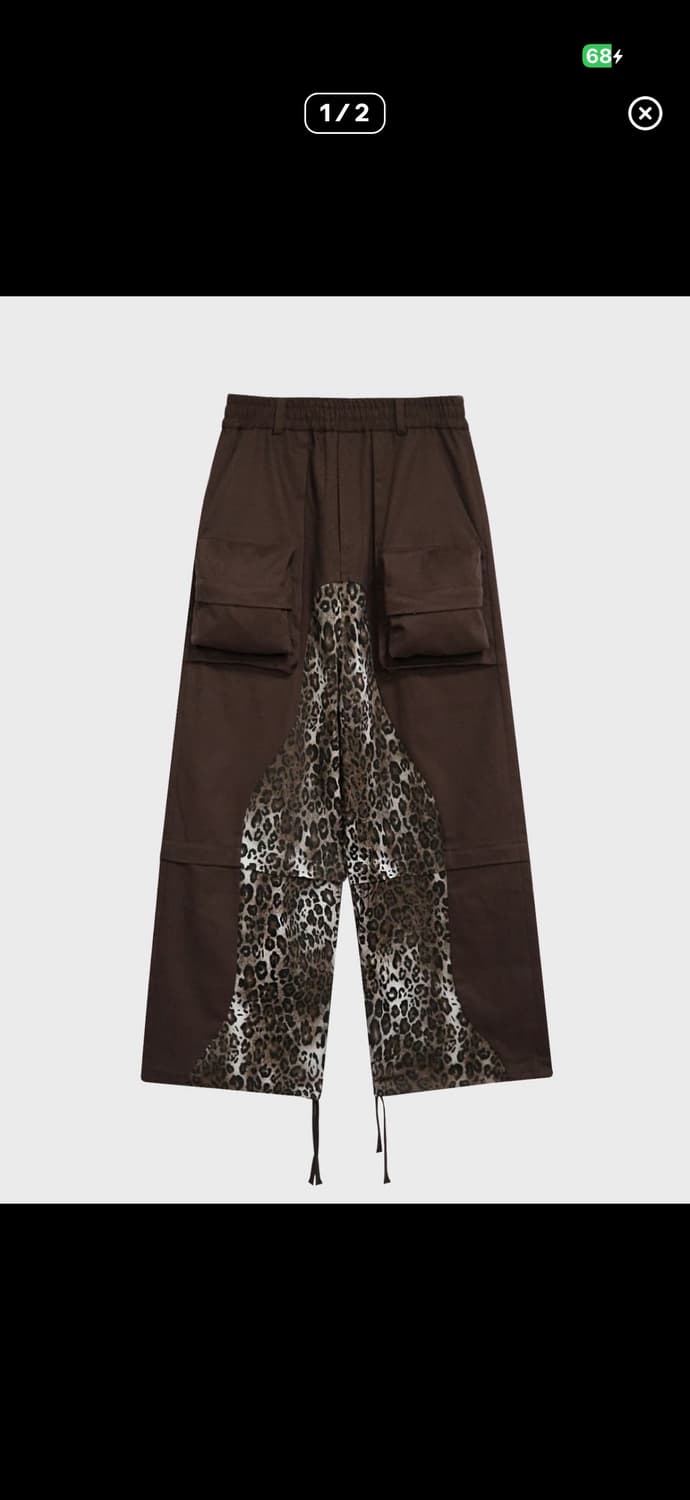 하우스네버다이즈 레오파드 브라운 팬츠 상품이미지1